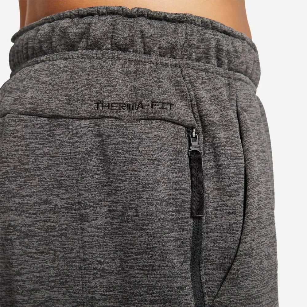 Nike Mens Therma-FIT Training Pants Charcoal Grey Fleece Joggers‎ Large NWT